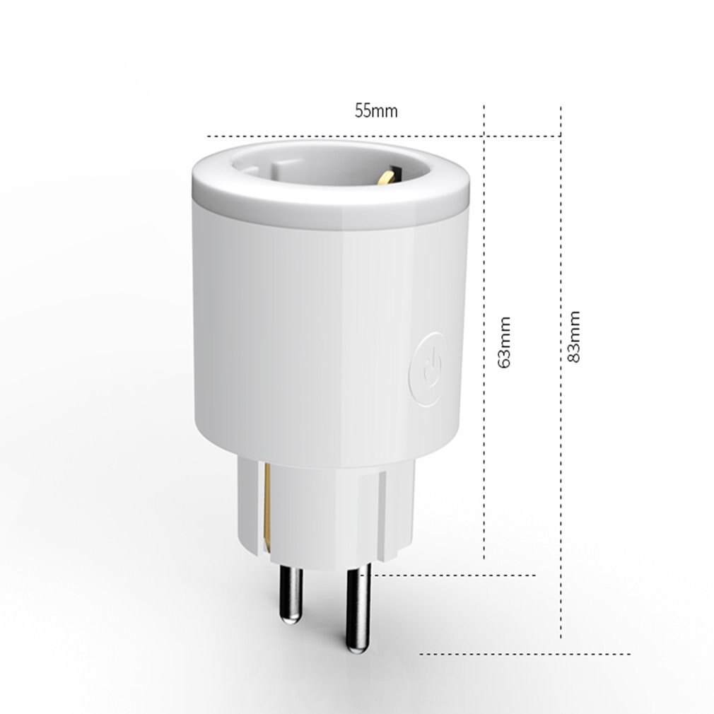 Slimme wifi-aansluiting telefoon app spraakgestuurde afstandsbediening huisautomatisering tijdschakelaar stopcontact met rgb led-verlichting