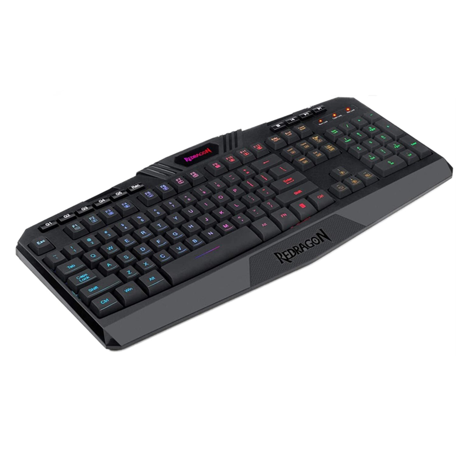 Redragon K503 PC Gaming Keyboard,RGB LED Backlit with Marco Keys Silent USB WiredKeyboard for Windows PC Games