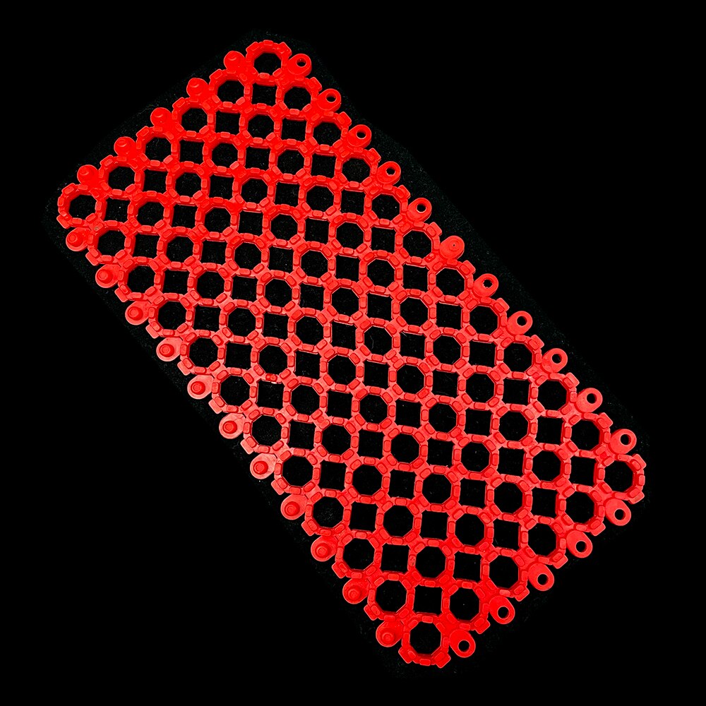 1PCS Pet Dog Rabbit Cage Mat Floor Guinea Pig Chinchilla Splicable Plastic: red