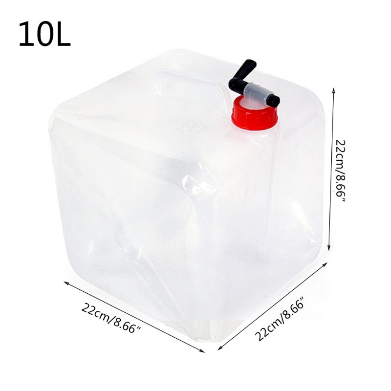 10L/20L Collapsible Water Container Emergency Water Storage Bag Outdoor Survival R3ME