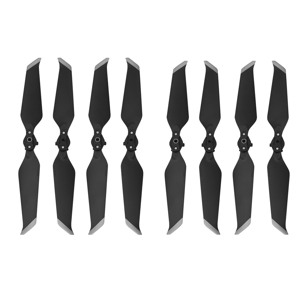 Propeller for DJI Mavic 2 Pro Zoom 8743 Low-Noise Props Quick-Release Blade 8743 Noise Reduction Fan Drone Parts Screw Accessory: 8PCS Silver