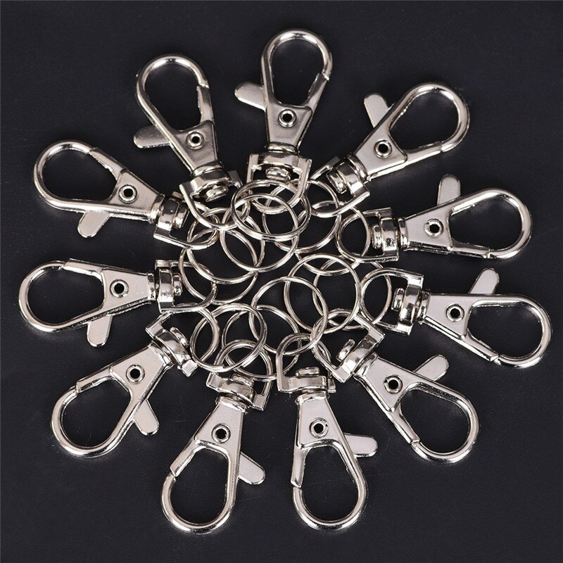 200 Stuks/partij Staal Metalen Sleutel Split Ring Sleutelhangers Sleutelhanger Bevindingen 8mm Golden