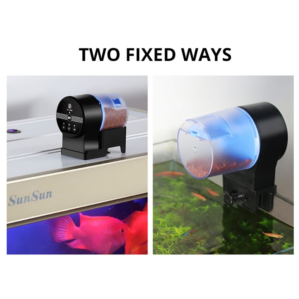 Nicrew sunsun Automatic Feeder Aquarium Goldfish Smart Timing Auto Fish Feeder Timer Food Feeding 8/12/24 hours Timer Feeding