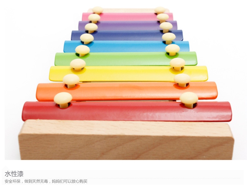 3 pçs de madeira de plástico harmônica 8-tom cor piano clarinete educação precoce música brinquedo do bebê educacional instrumento musical brinquedo yjn