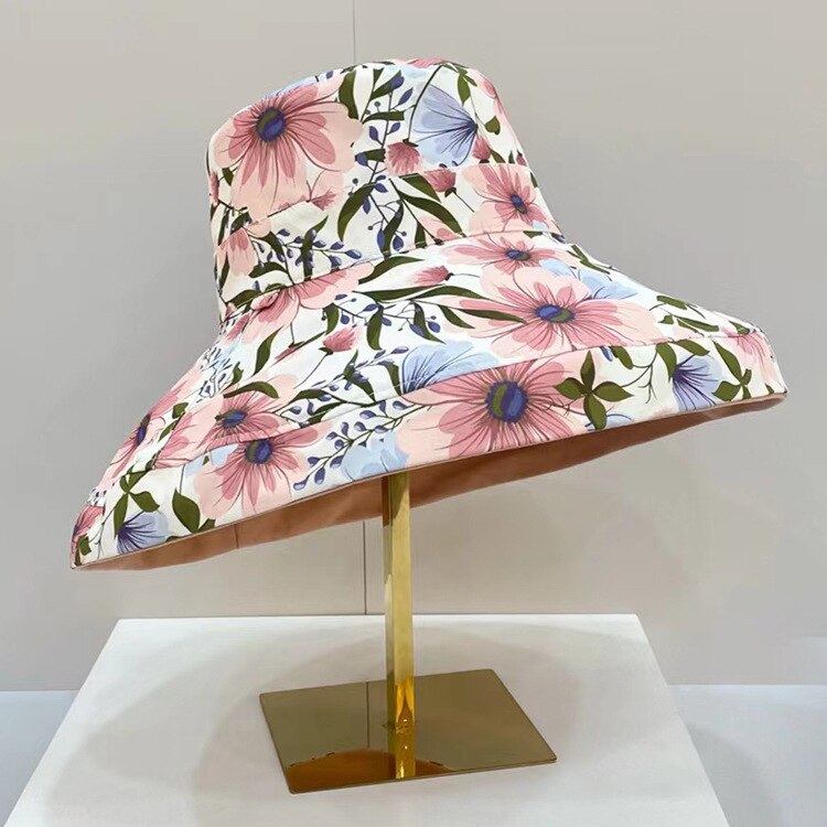 Cappello da pescatore giapponese nuova visiera parasole Doppio viso estiva da donna cappello con visiera uv cappello da spiaggia visiera a tesa larga: 7