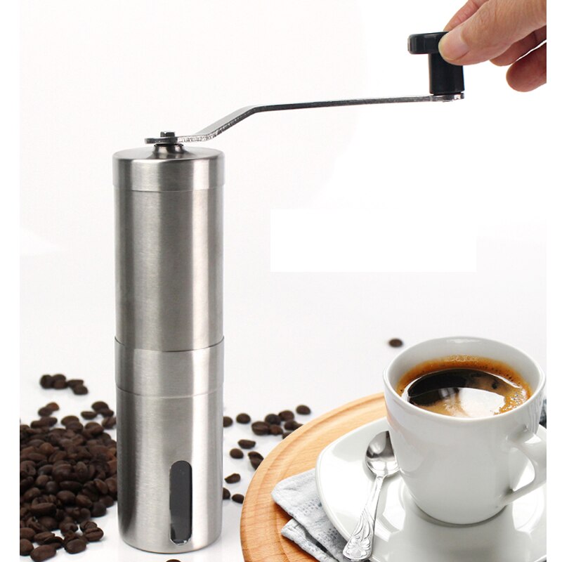 Rvs Koffiemolen Tool Hand Handkoffiemolen Molen Koffieboon Spice Mini Slijpmachines Keuken Tool Hand Molen