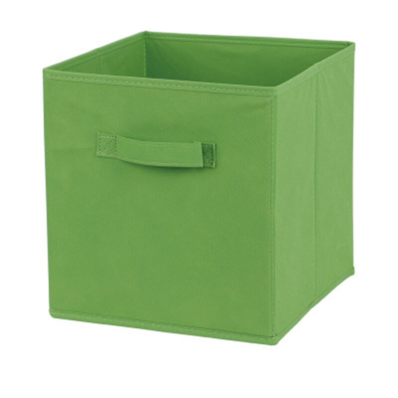 Foldable Fabric Storage box Cube Bins Cloth Organizer storage Baskets Folding Nursery Closet Drawer Features Dual Handles: GR