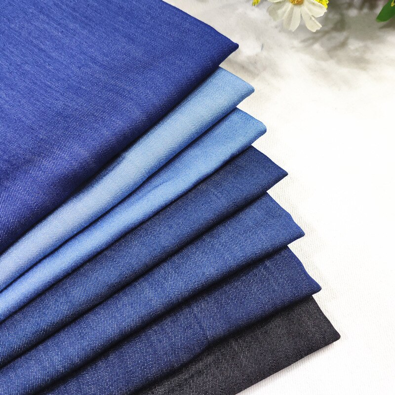Denim nicht elasticsilk-wie Denim Schlauch Hemd stoffe waschen-freies seide-Unterhose bekleidungs stoffe