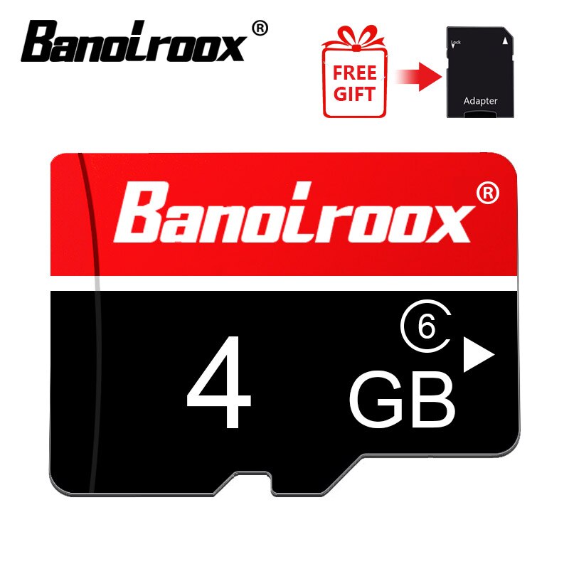 Banolroox Microsd Geheugenkaart 128Gb Micro Sd Kaart Class 10 16Gb 32Gb 64Gb Microsd Tf kaart Voor Smartphone/Camera/Gopro: 4GB