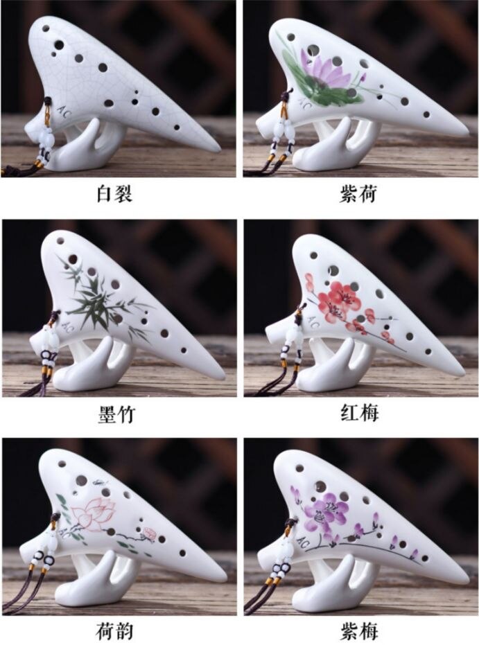 12 holes AC Ocarina good sound music instrument Alto C flute for beginner