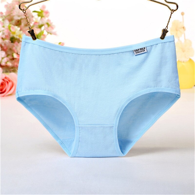 3 Pcs/Lot Women's Underpants Cotton Briefs Solid Low-Rise Lingerie Shorts Underwear Underpants For Women Girls L-3XL