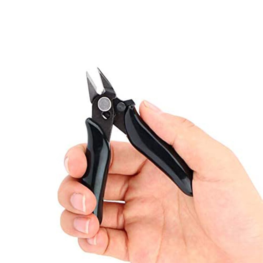 Mini 3.5" Electrical Wire Cable Cutters Cutting Pliers Side Small Soft Cutting Electronic Pliers Insulating Rubber Handle Pliers