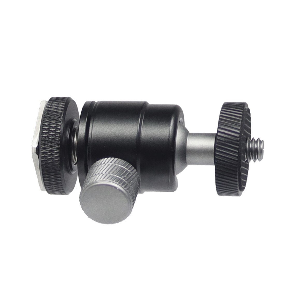 360 ° drehbarer universeller mini-kugelkopf mit blitzschuhhalterung für gimbal-monitore, slr- und dslr-fotografiezubehör