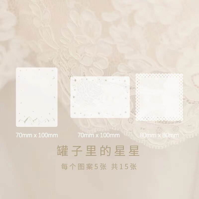Papel de ácido sulfúrico para manualidades, álbum de recortes, agenda de teléfono móvil, decoración, material de papel, 15 Uds.: F