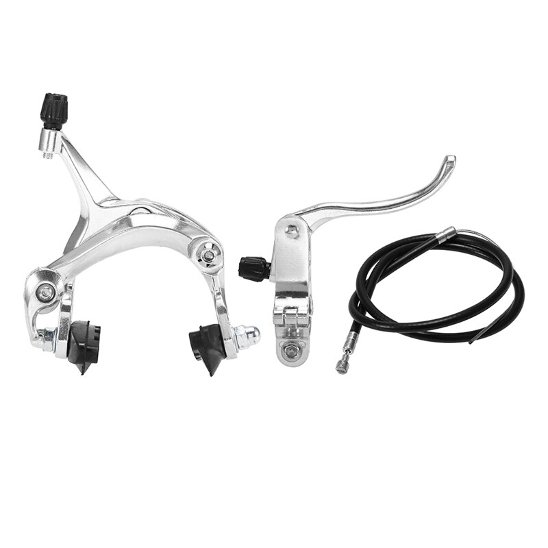 Främre fixie road bike cruiser broms set cykel broms kit cykel broms kit sida dragbroms set för de flesta fixie cykel silver: Default Title