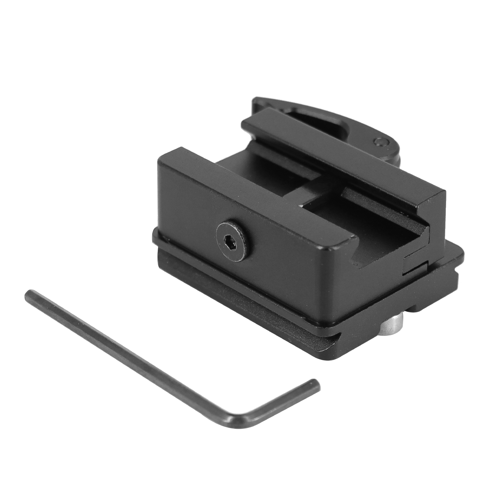 70mm Arca Swiss Schnellwechselplatte Klemme, Arca Swiss Adapter QR-70, Quick Release Plate Clamp, Universal Arca Swiss Klemme für Stativkopf mit 1/4 to 3/8 Adapter für Kugelkopf