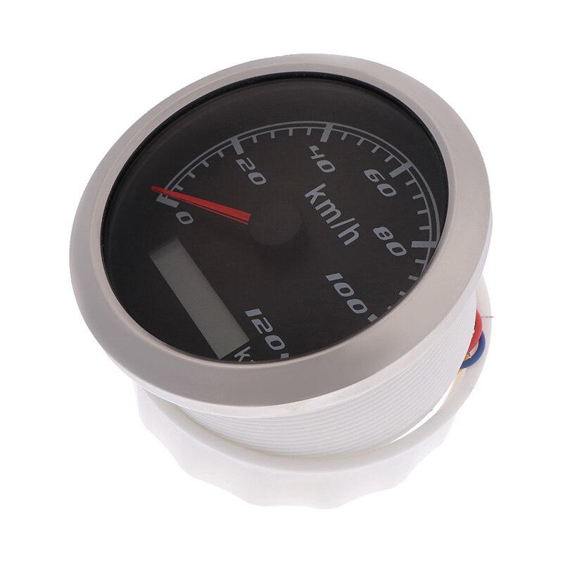 Velocímetro Digital para motocicleta, medidor de velocidad de 85MM, 120 km/h, sin Antena GPS, apto para coche, barco, marino,