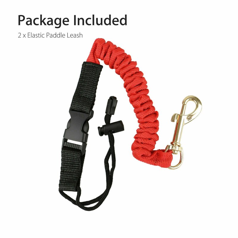 2 Stuks Kajak Peddel Leash Lanyard Veiligheid Staaf Lanyard Hengel Pole Vaste Leash (Rood)