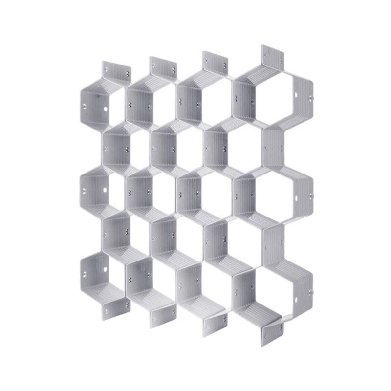 Drawer Divider Organizer 8pcs DIY Plastic Grid Honeycomb Drawer Divider Box 72XF