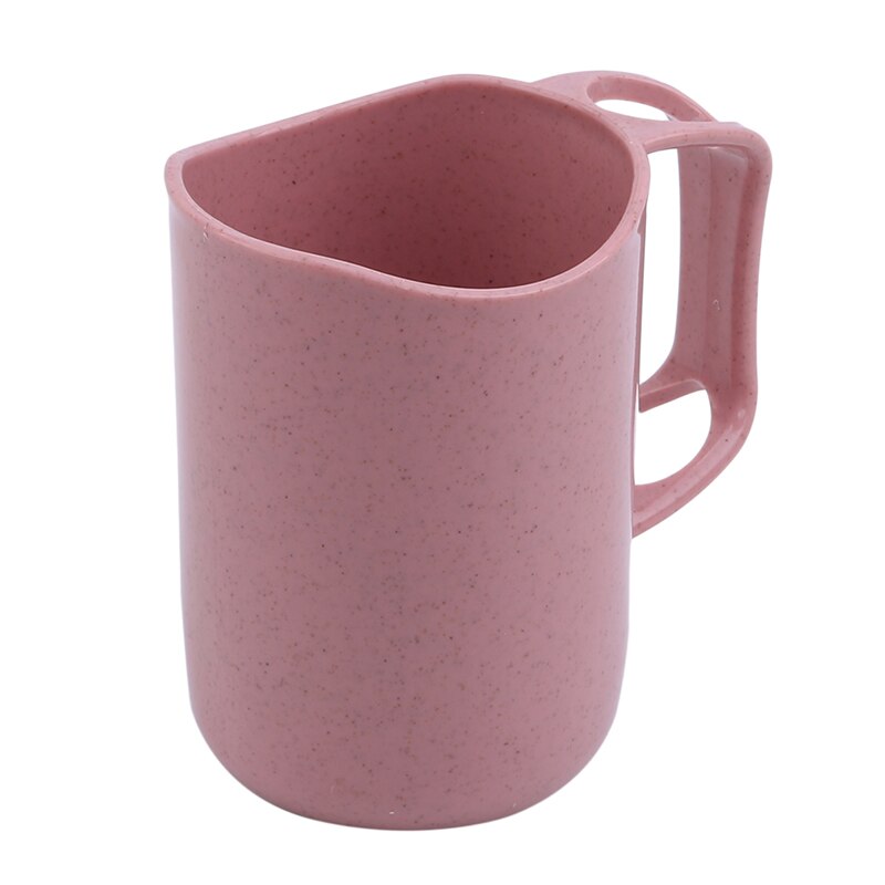 Tazas de agua circulares taza de soporte de cepillo de dientes con mango organizador de lavado de baño taza de lavado portátil taza dental de baño