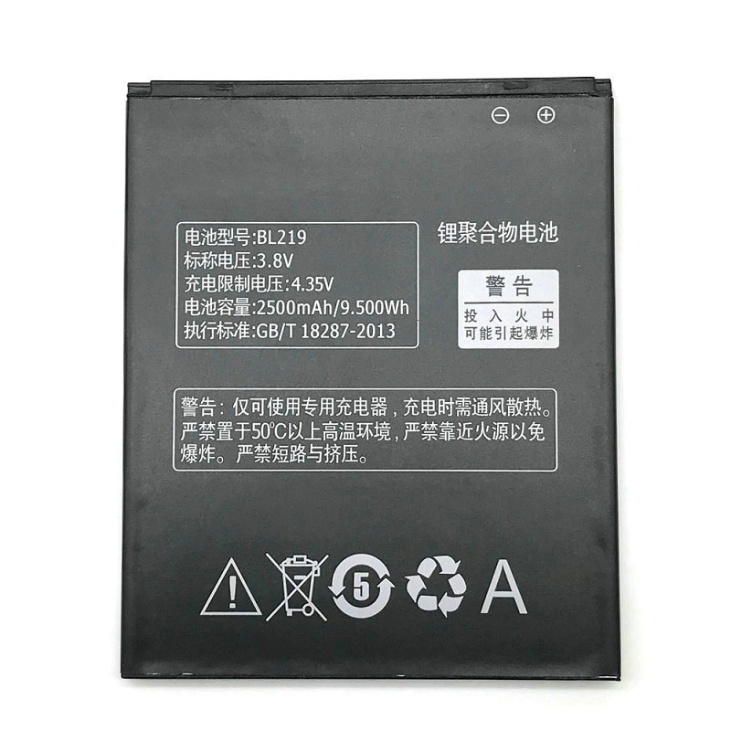 2500 mAh BL219 Batterie De Téléphone Portable pour Lenovo A768T A850 + A880 A889 A890E A916 S810T S856 Téléphone