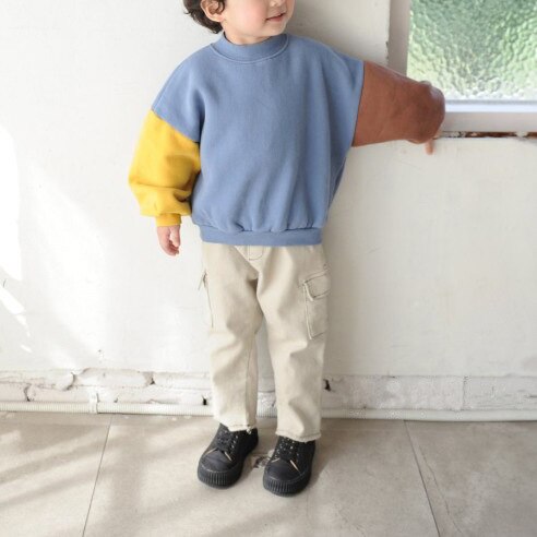 Winter koreaanse jongens en meisjes warme wollen katoenen casual kleding losse peutermeisjes winterkleding