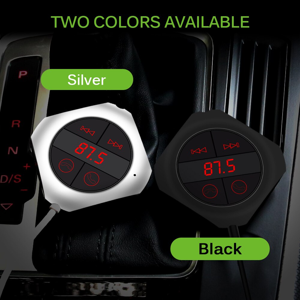 6- -in- -1 handsfree-langaton bluetooth fm-lähetin modulaattori autoon  mp3 soitin tf/sd muistikortti usb lcd autotarvikkeet