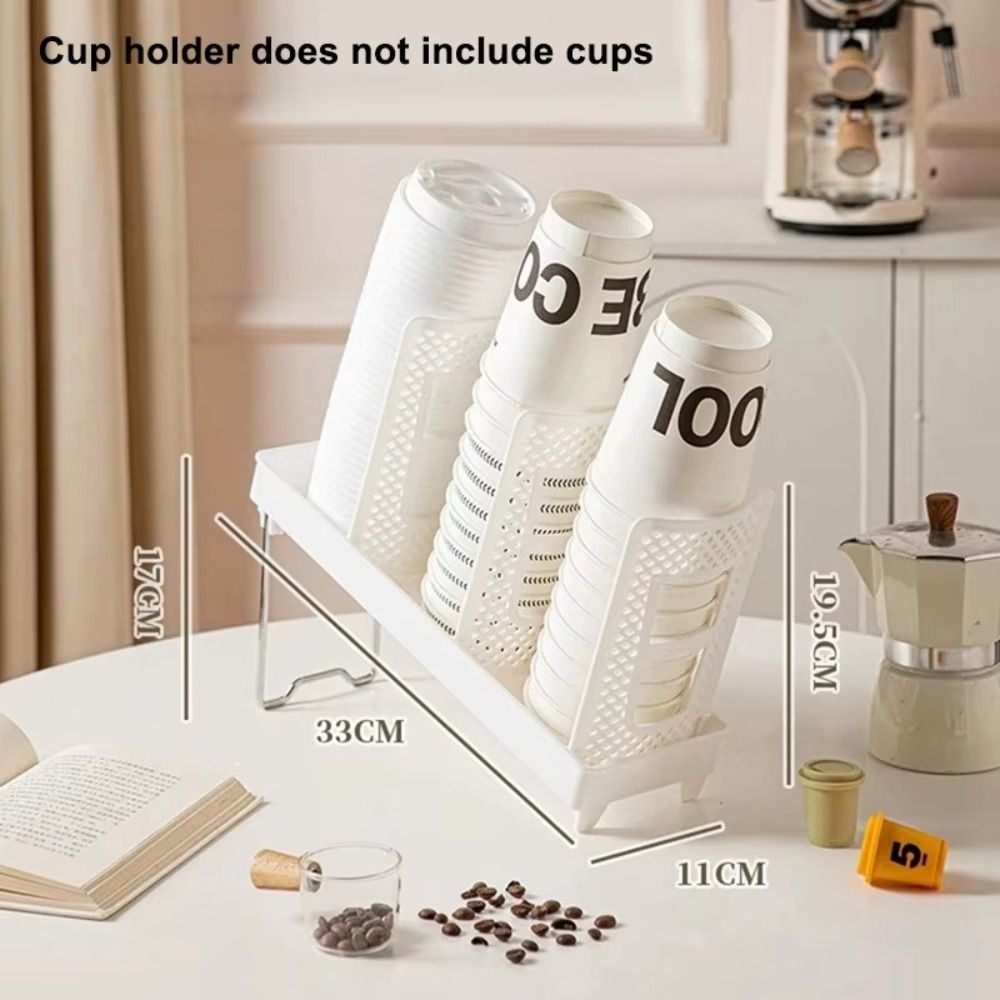 Thickening Cup Holder Bracket Foldable Coffee Shop Cup Rack Incline Ultra-large Capacity Foldable Cup Holder Coffee Shop