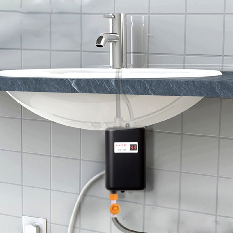 Instant mini kitchen water heater, household storage-free bath, constant temperature quick heating small electric water heater,