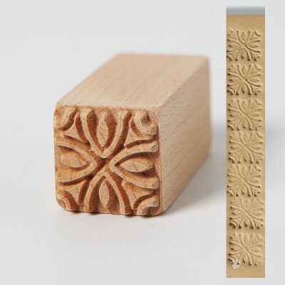 3cm Square Emboss Stamp Hand Carved Wooden Stamps Wood Seal for Printing DIY Clay Pottery Carving Blocks Polymer Clay Mold Tools: L
