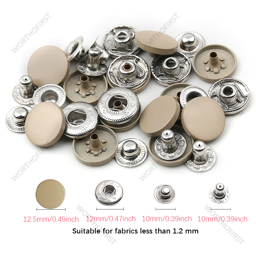 Neue Leder Druckknöpfe, 12,5mm schwer Pflicht schnappen Befestigungen, 14 Farben Leder Schnappt für Kleidung, jacken, Jeans Trägt, Armbinde: 20setzt / khaki