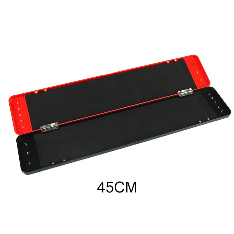 32/45CM Fishing Tackle Box Gear Storage Box Hook Lures Baits Accessory For Fishing Lines Portable Fishing High Strength Tools: Single layer 45cm