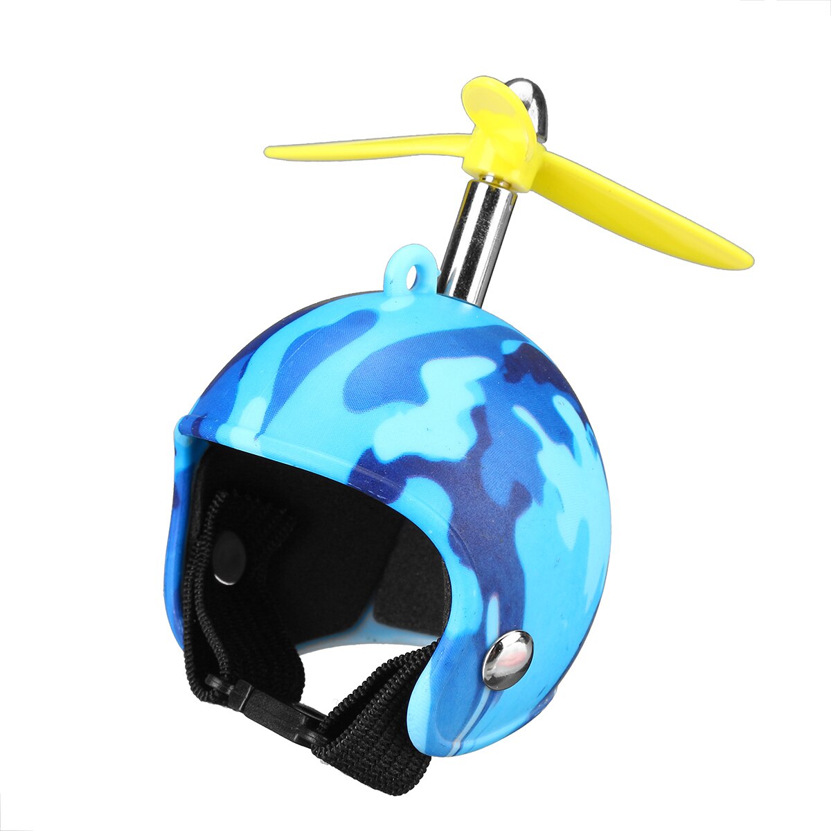 Drôle petit poulet casque pour animaux de compagnie poules oiseau dur chapeau de protection chapeaux transporteurs pour animaux de compagnie fournitures accessoires pour animaux de ferme hélice: Camouflage blue