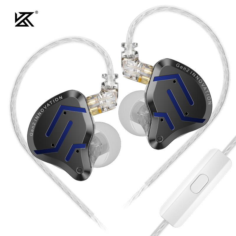 KZ ZSN Pro 2 Hybrid Drive 1BA + 1DD auriculares intrauditivos de Metal auriculares de graves HIFI auriculares deportivos con cancelación de ruido: Blanco