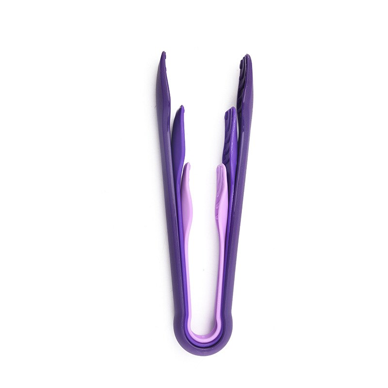 Cake Dessert Pastry Tongs Hold Food Hygiene Equipment Salad Plastic Tong Kitchen Cooking Food Serving Utensil Food Buffet Clamp: purple