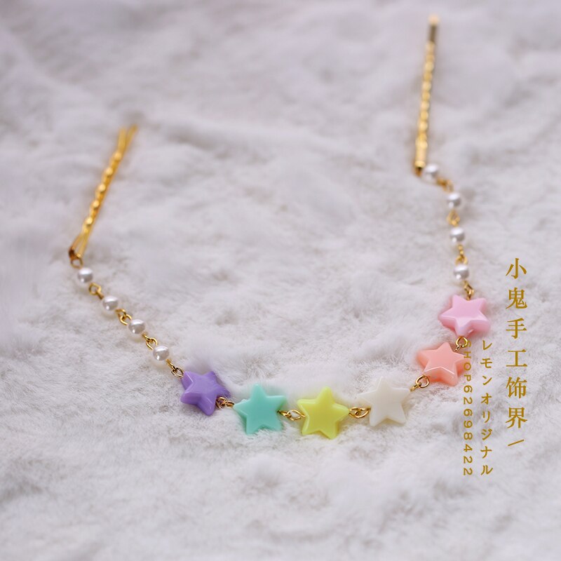 Épingle à cheveux japonaise rose violette faite à la main, nœud mignon et doux, accessoires pour cheveux, coiffure lolita, épingle à cheveux faite à la main: N ° . 18