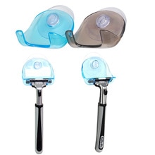 1PC z tworzywa sztucznego golarka wieszak jasne półka robić przechowywania łazienka produkt maszynka robić golenia uchwyt przyssawka półka organizator