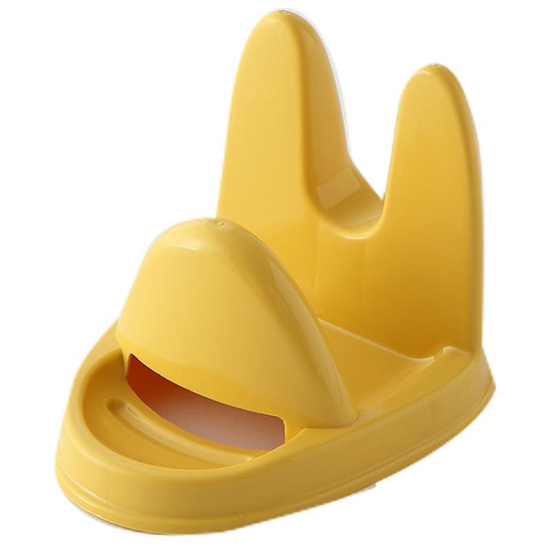 Cooking Tools Kitchen Solid Color Utensil Rest Spoon Rest Utensil Spatula Holder Heat Resistant Storage Shelves 3 Colors: Yellow