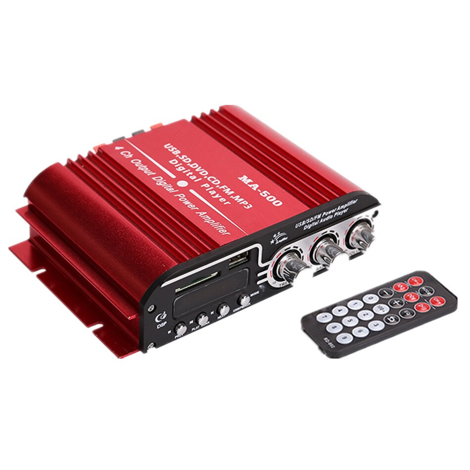 MA-500 Car Amplifier Low Power HIFI High-power Four-channel IC Support FM Radio