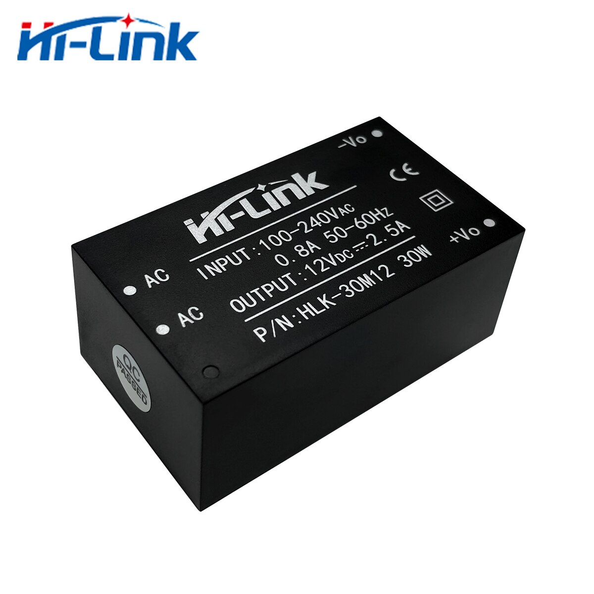 Hi-link 220v 5v/9v/12v/15v 30w ac dc eristetty kytkentä alas virtalähdemoduuli ac dc muunnin