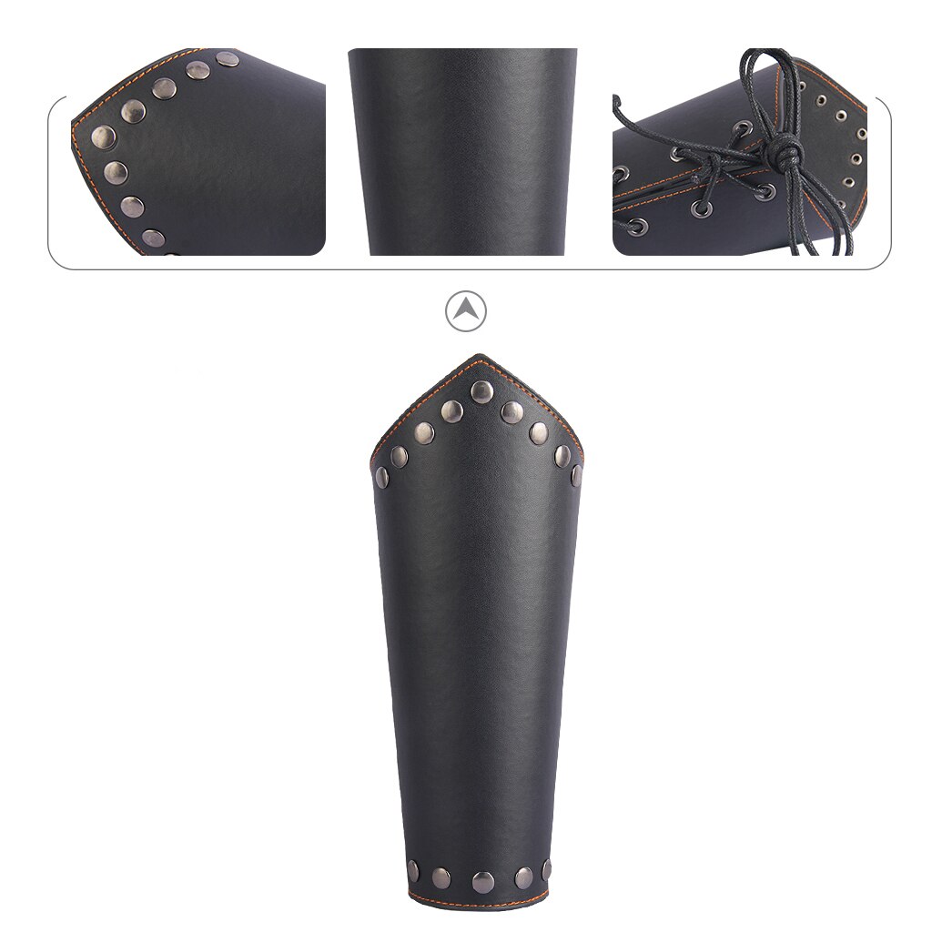 Leder Stulpe Armbinde Armschienen Arm Manschette Wikinger Zubehör