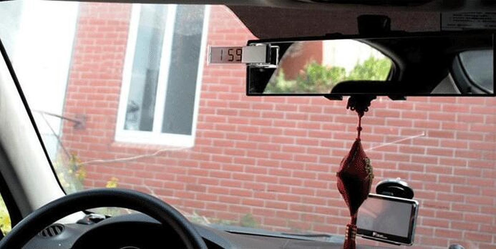 Auto Lcd Digitale Klok Thermometer Auto Window Outdoor Smart Nummer Display Temperatuur Instrumenten Energiebesparende Accessoires