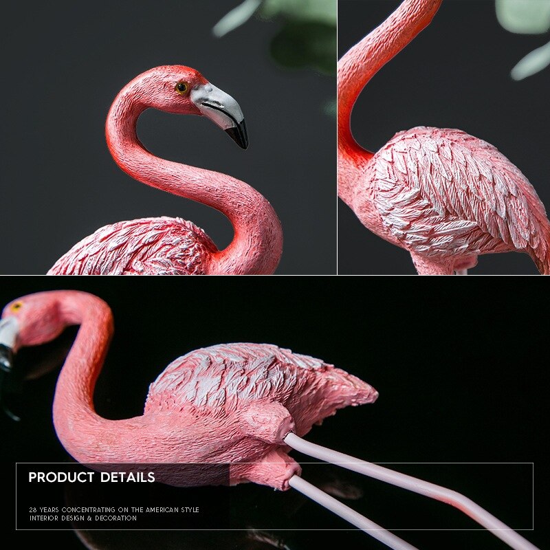 Sugan Leven Roze Flamingo Leuke Dierlijke Vorm Hars Ornament Home Tuin Decoratie Woonkamer Decoratie