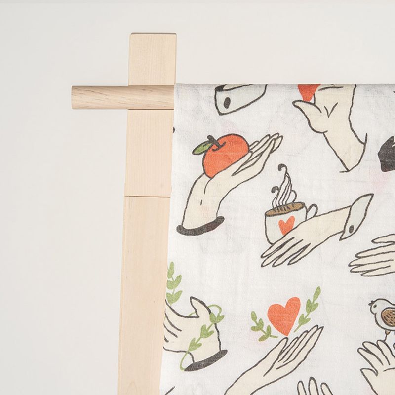 Baby muslin tæppe spædbarn trykt svøb blød åndbar 70%  bambus +30%  bomuld nyfødt sengetøj wrap håndklæde 120cm x 120cm