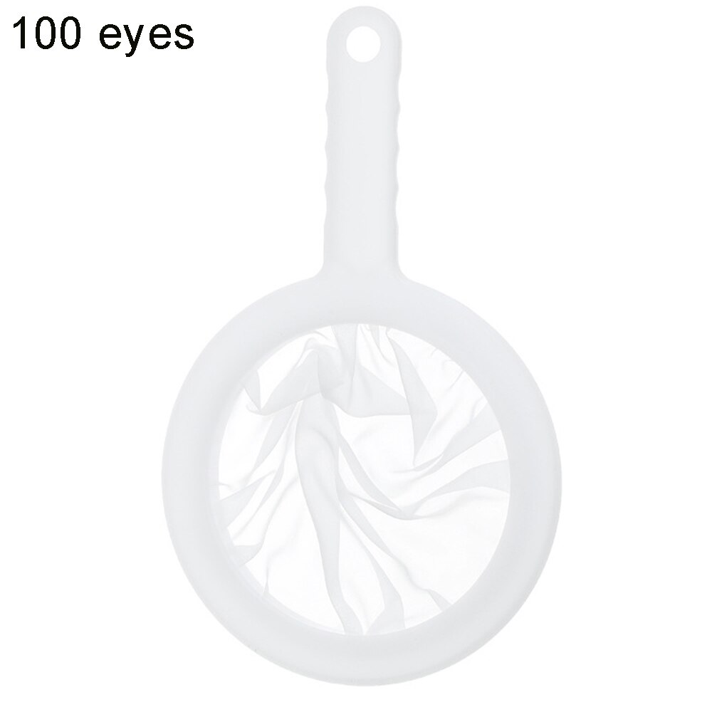 100/200/400 Meshs Soy Milk Filter Kitchen Ultra-Fine Mesh Strainer Kitchen Nylon Mesh Filter Spoon For Milk Coffee Fruit Juice: 100 Meshs
