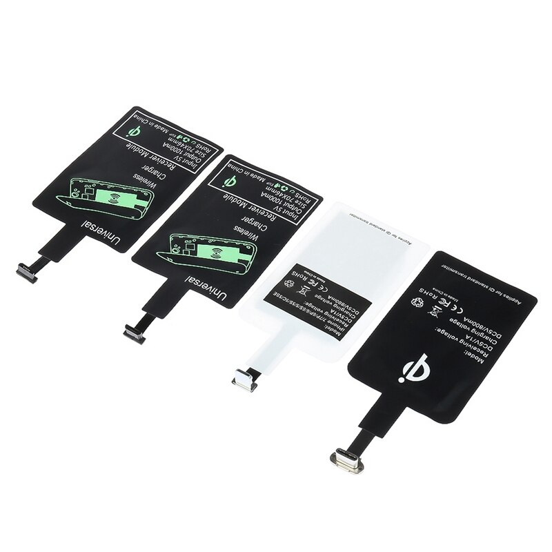 Récepteur de charge sans fil universel Android Qi chargeur sans fil Micro USB Patch de réception pour téléphones MicroUSB pour Iphone