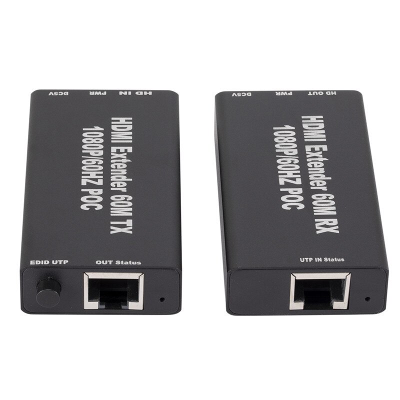 HDMI to RJ45 LAN Extender Repeater Single Cat5E/6 Plug Network Signal 1080P HD Extender Repeater Over Single