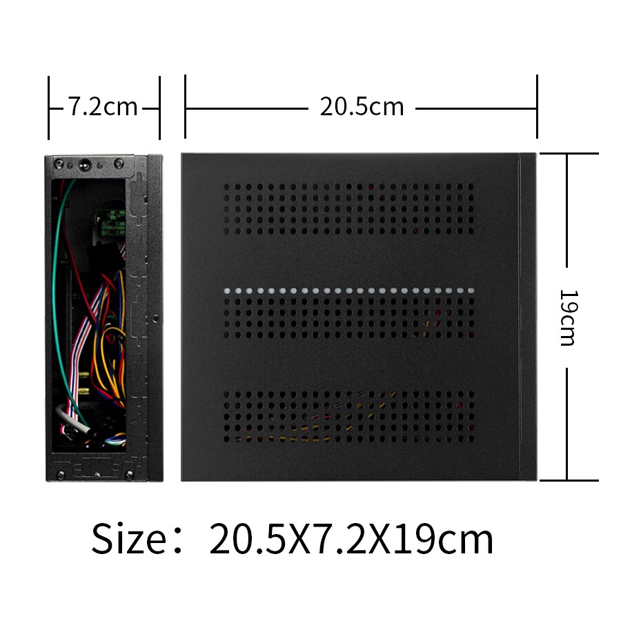 Realan G3 Mini Itx Thin Client Met Voeding, 2 X Wifi, 6 X Com, 2 X Usb 2.0, Sgcc 0.5 Mm Mini Itx Case