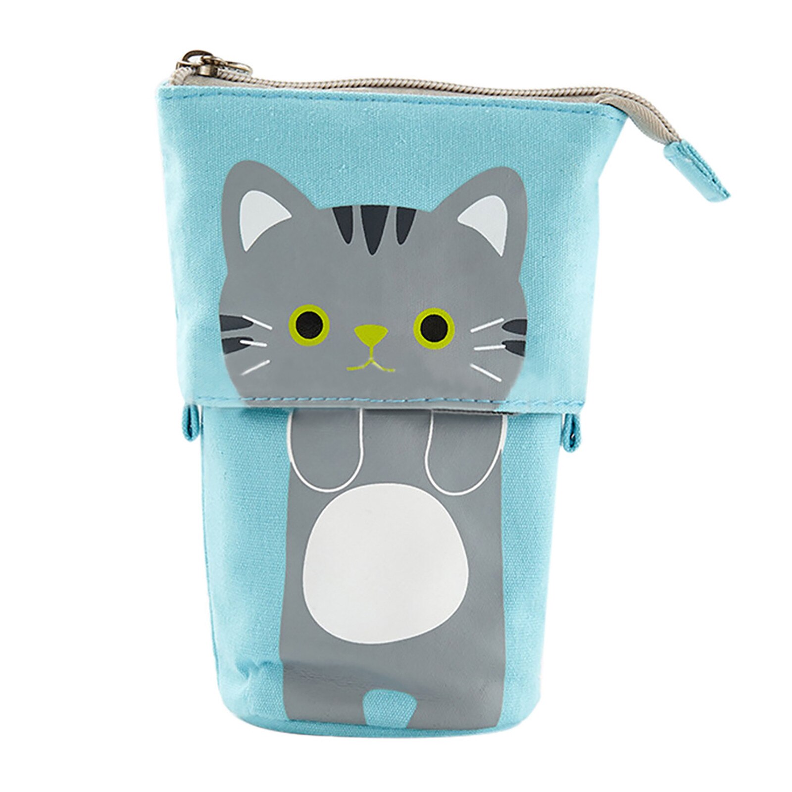 Trousse porte crayons, motif gros chat mignon, fournitures scolaires de , boîte à crayons, papeterie,: A