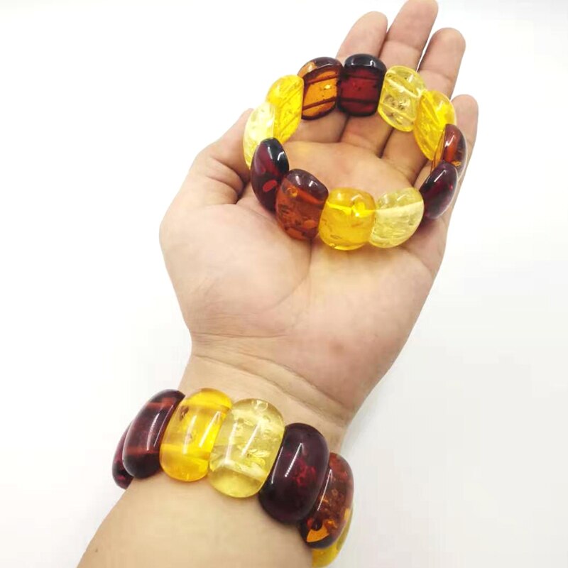 Ambers Color Resin Bracelet bangels pulseira Luxury Festival For Eid Ramadan women brown Bracelets